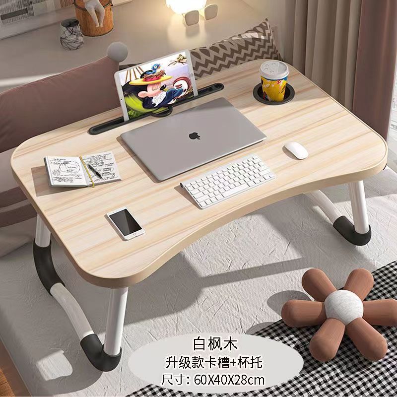 Picture of Bed Desk Foldable Laptop Desk Student Bedroom Dormitory Study Desk Office Small Desk Portable