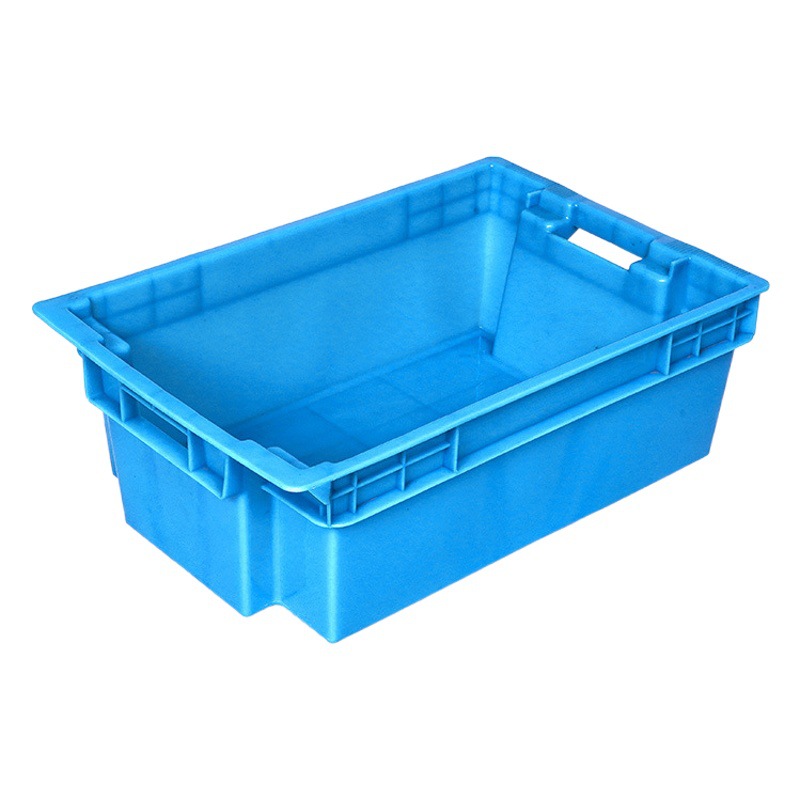 Fresh meat frozen turnover basket 600-205 dislocation basket C fully enclosed solid dislocation turnover box can be stacked and set basket