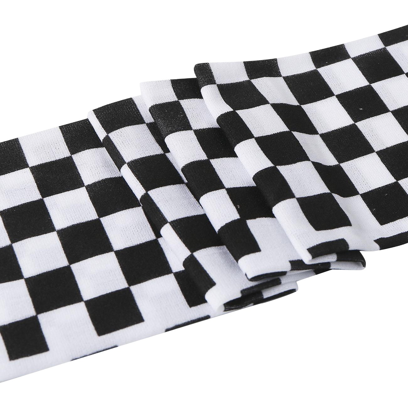 Halloween black and white checkered socks clown socks masquerade clown socks knee-high stockings Halloween stockings