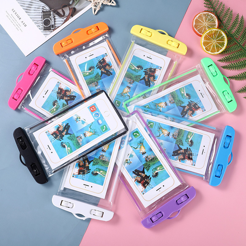Picture of Luminous airbag mobile phone waterproof bag touch screen diving water Festival takeaway waterproof case protective case bag wholesale