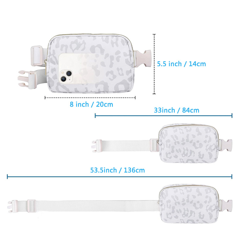 Picture of Amazon Outdoor Running Waist Bag Lulu Same Style Crossbody Bag Chest Bag for Men and Women Fashionable Nylon Waterproof Sports Waist Bag