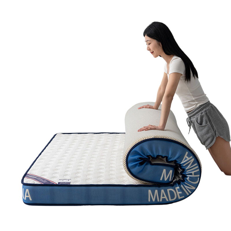 Picture of New Upgraded Blue Edge Mattress Soft Cushion Breathable Comfortable Mattress Easy Folding Storage Tatami Dormitory Mattress Wholesale