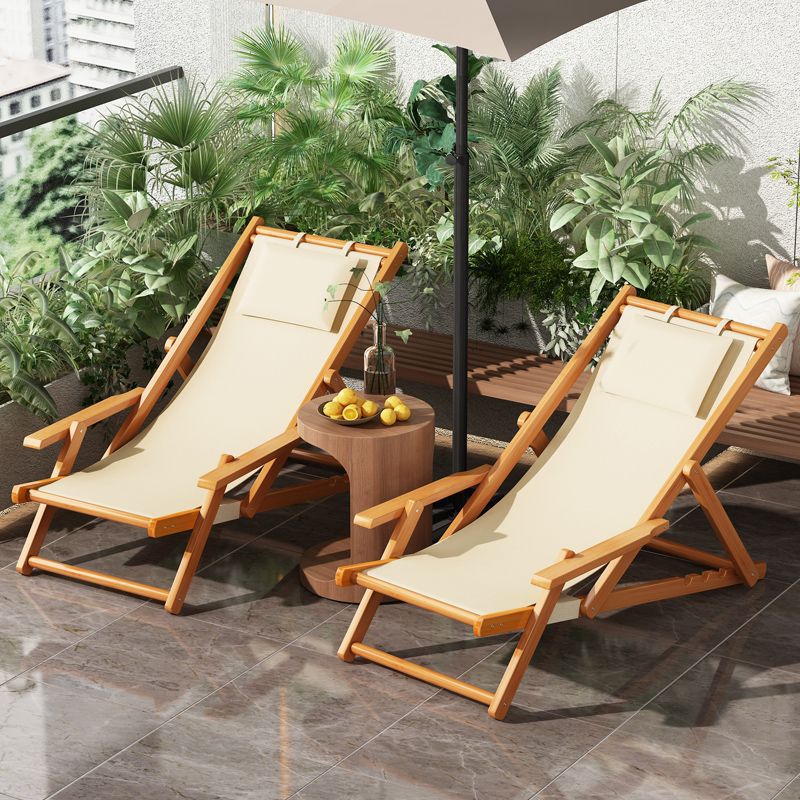 Folding beach chair, recliner, balcony, lunch break, sunbathing, home leisure, comfortable reclining and sitting dual-purpose chair, breathable and not stuffy and sweaty