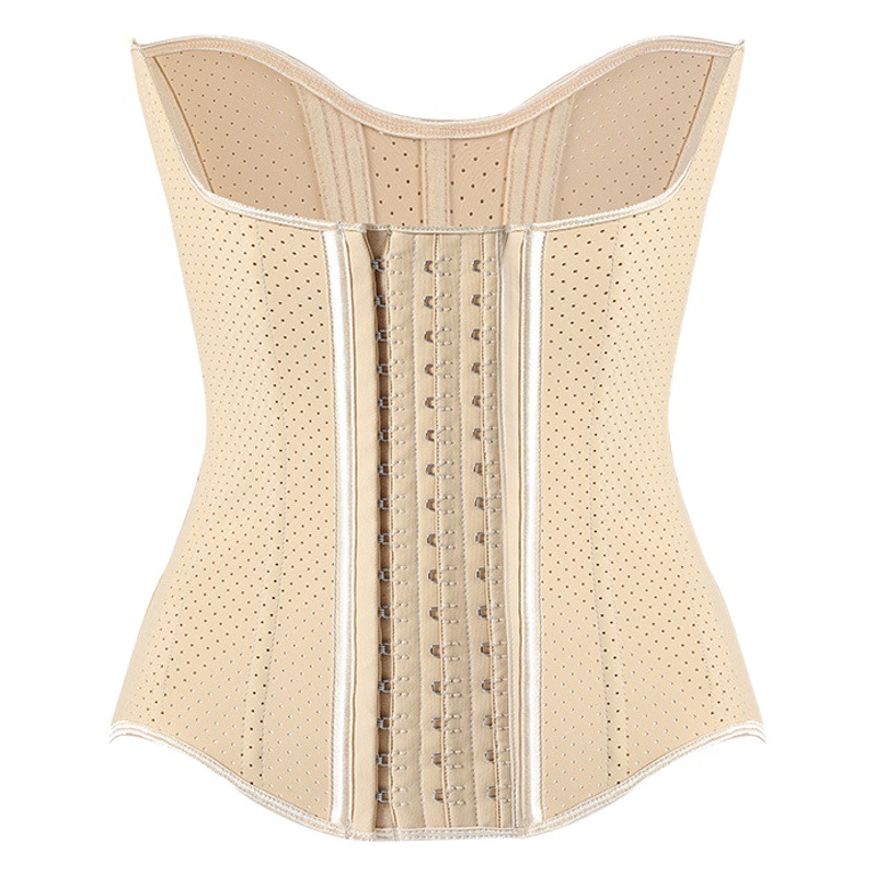 Gather Breathable Ice Silk Thin Latex Waist Shaping Belly Belt Plastic Waist Shaping Clothes Belt Women's Belly Artifact
