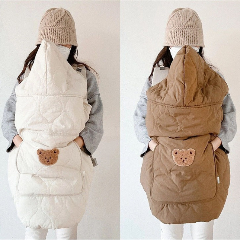 Baby Windproof Blanket Winter Stroller Blanket Lightweight Kidsren's Waist Stool Carrier Portable Blanket Warm and Thickeneded