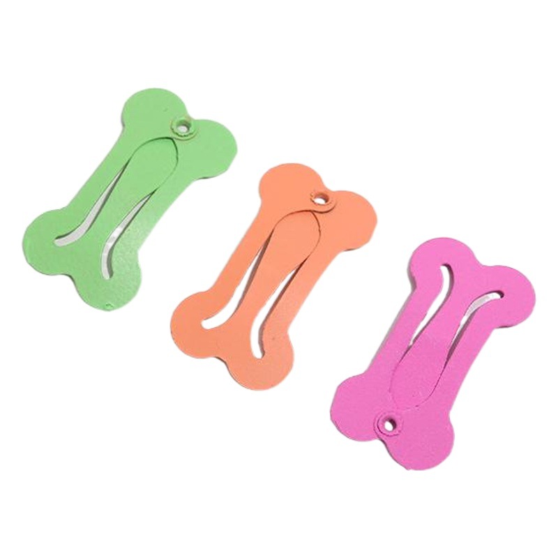 New 2.5cm bone BB clip pet hair accessories candy color children's hair clip mini rainbow hairpin