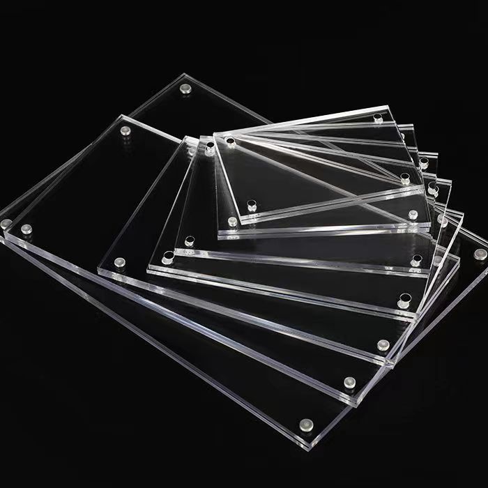 Picture of Acrylic photo frame table strong magnetic transparent crystal glass table card simple certificate award frame goo card brick magnetic suction