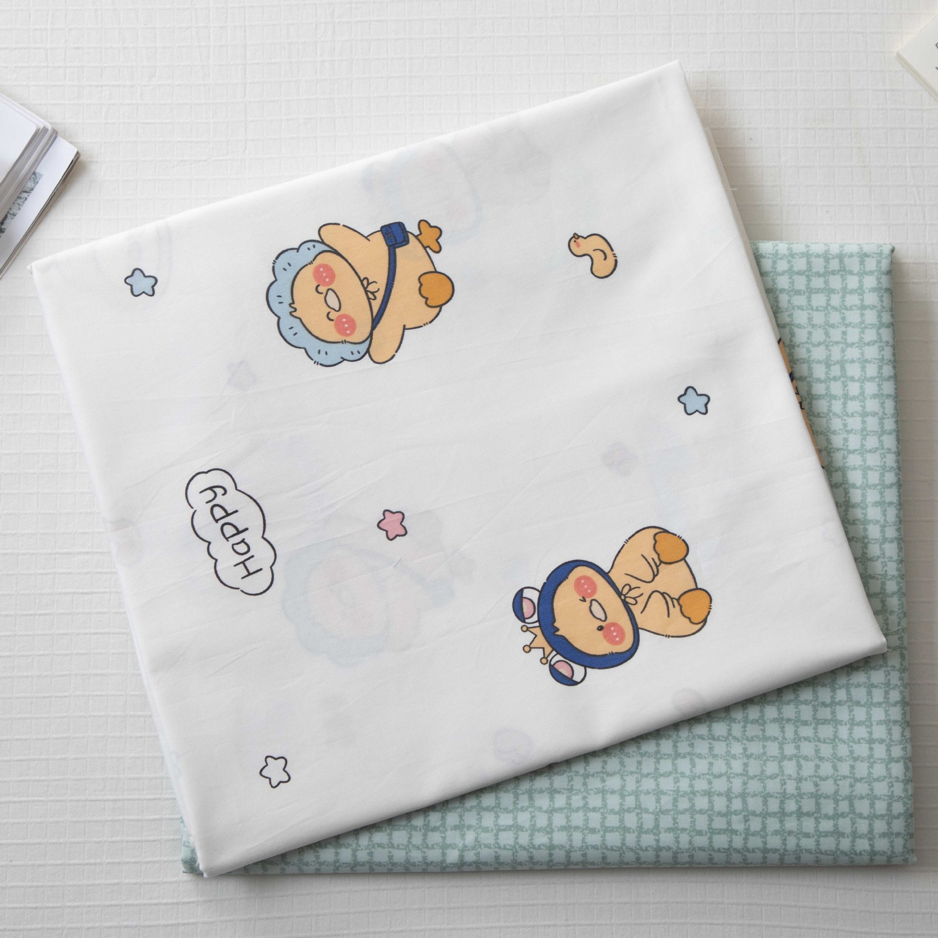 Wholesale Supply of 133*72 Twill Printed Cloth Cartoon 40 Count Cotton Cloth 1.6m Width