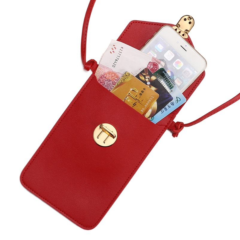 New Mobile Phone Bag Women's Fashion Mini Female Student Korean-style All-match Coin Purse Transparent Touch Screen Small Bag Crossbody Bag