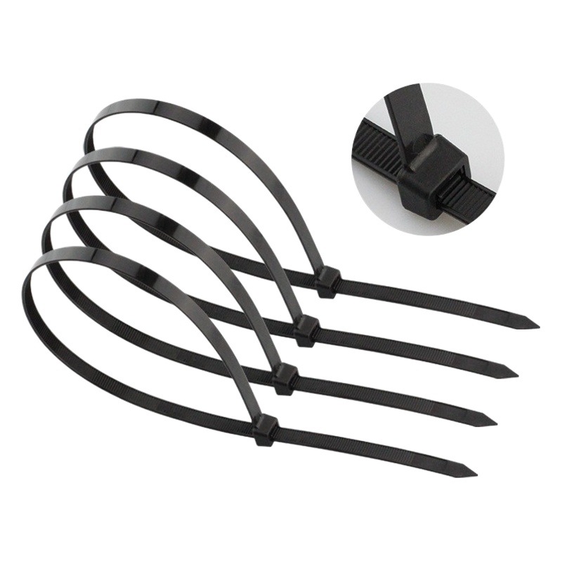 nylon cable tie self-locking 4*200*8*300 cable tie nylon plastic lock cable tie manufacturer