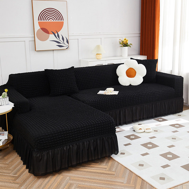 Picture of Thickened stretch seersucker lace sofa cover cover for imperial concubine single double combination sofa cover all-inclusive non-slip