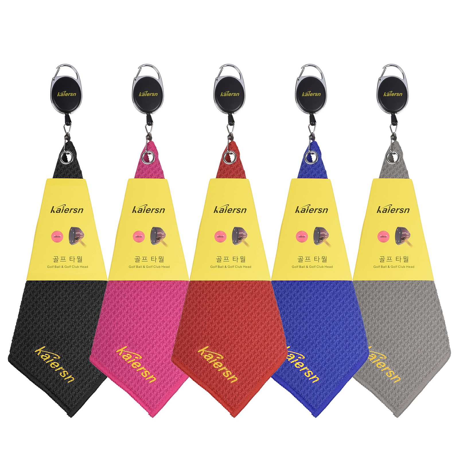 Korean Hot Selling Park Golf Towel 20x20cm Portable High-grade Scraping Ball Cloth Golf Square Towel