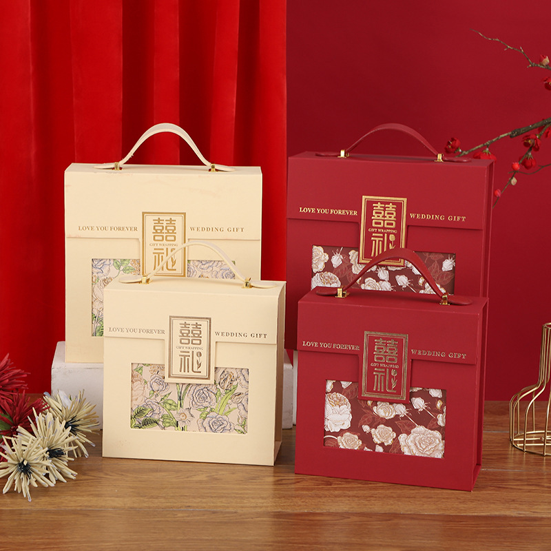 Flower wedding gift gift box wedding candy box creative wedding table candy box gift box gift box