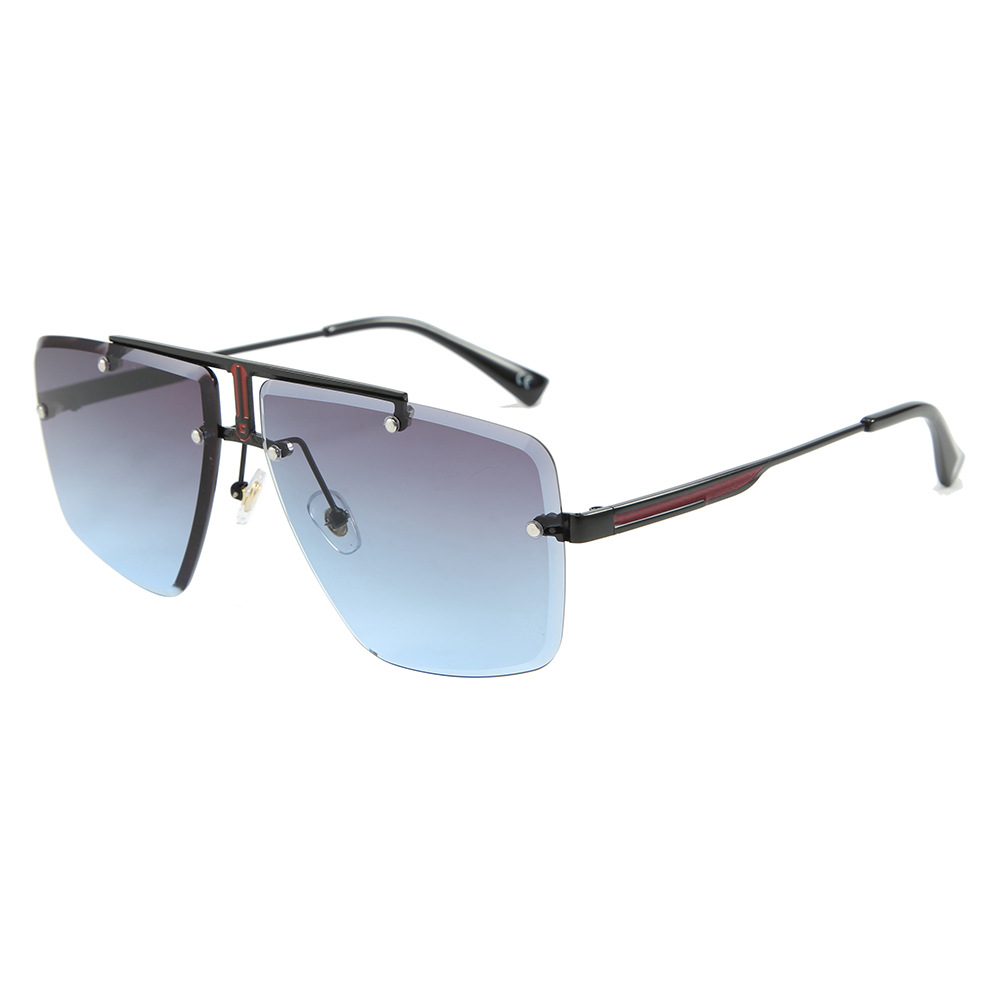Picture of Men's Square Cut Edge Sunglasses 2019 European and American Trend Cover Glasses Driving Fashion Sunglasses 5011Uv400