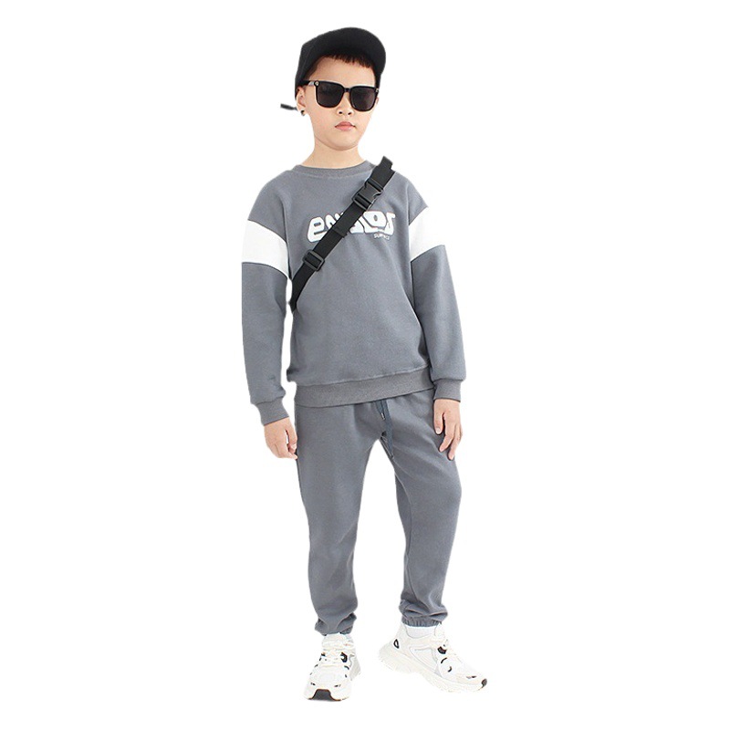 Spring and Autumn Children's Wear New Boys' Sports suit Two-Piece Children's Pants suit