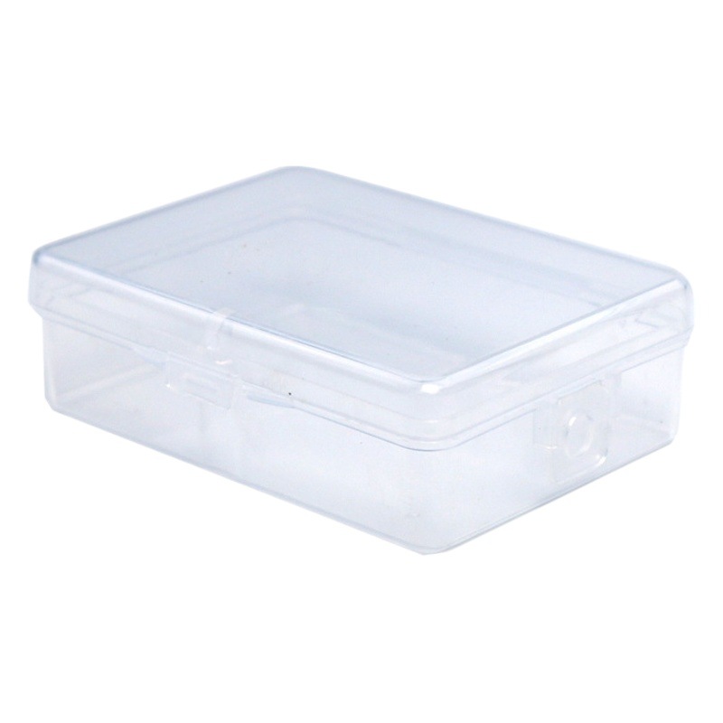 Transparent plastic lock box small square box earplug box parts accessories packing box jewelry beaded box fishing gear box pp box