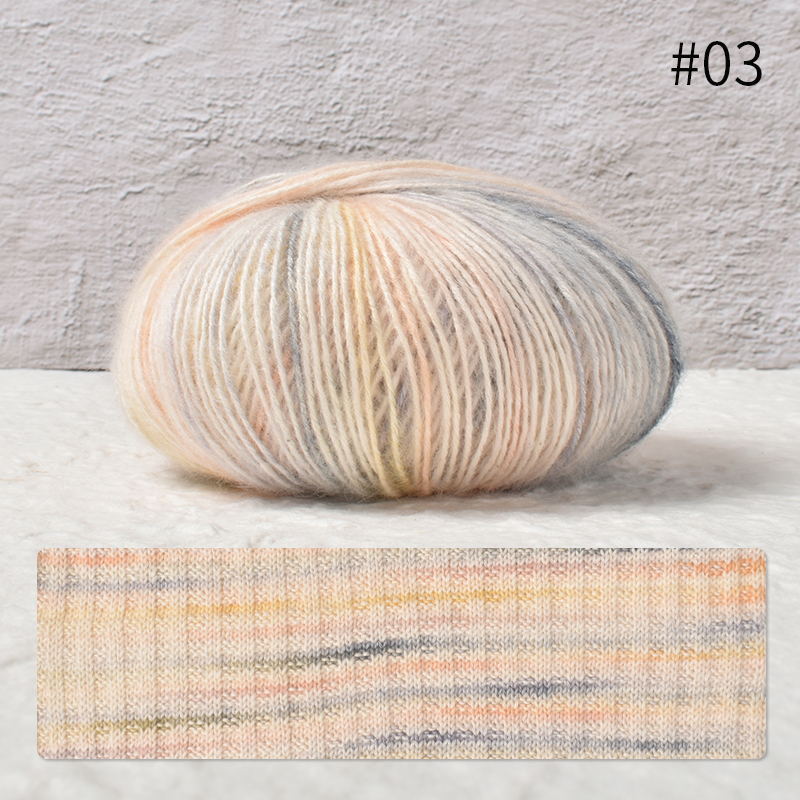 Picture of Zhongchuang textile segment dyed soft skin spray cotton thread 50g hand-woven diy suspender skirt sweater fine wool group wholesale