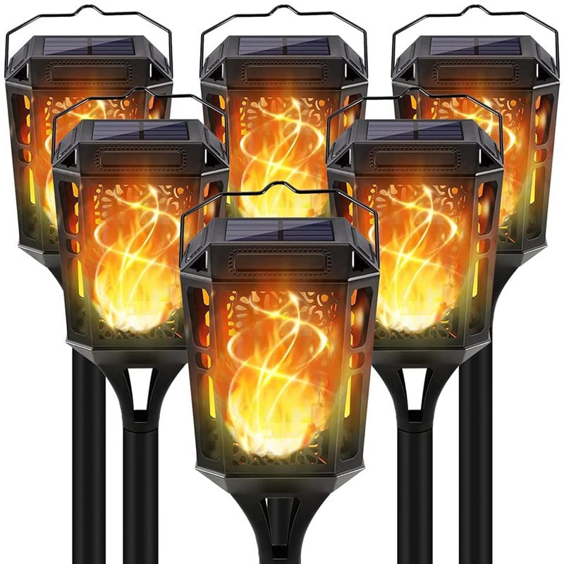 Wilder new 36LED solar flame lamp hanging portable waterproof square lawn lamp garden lamp wall lamp