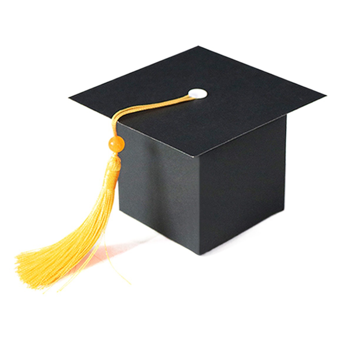 2024 graduation decoration candy box bachelor hat gift box doctor hat gift box with tassel DIY wholesale customization