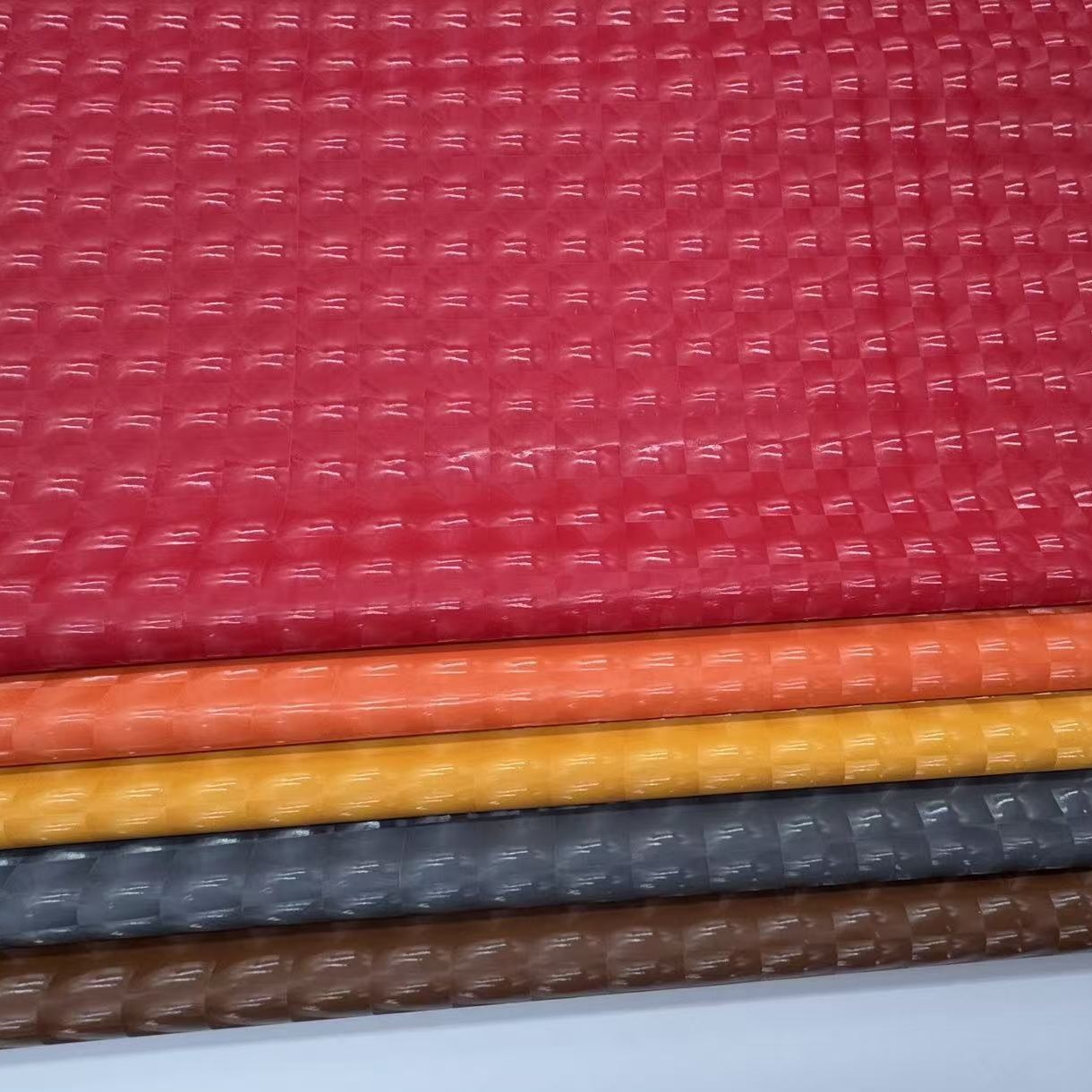 Stretch PU sole hydrolysis resistant leather cat's eye composite fabric soft bag clothing luggage shoe material leather material