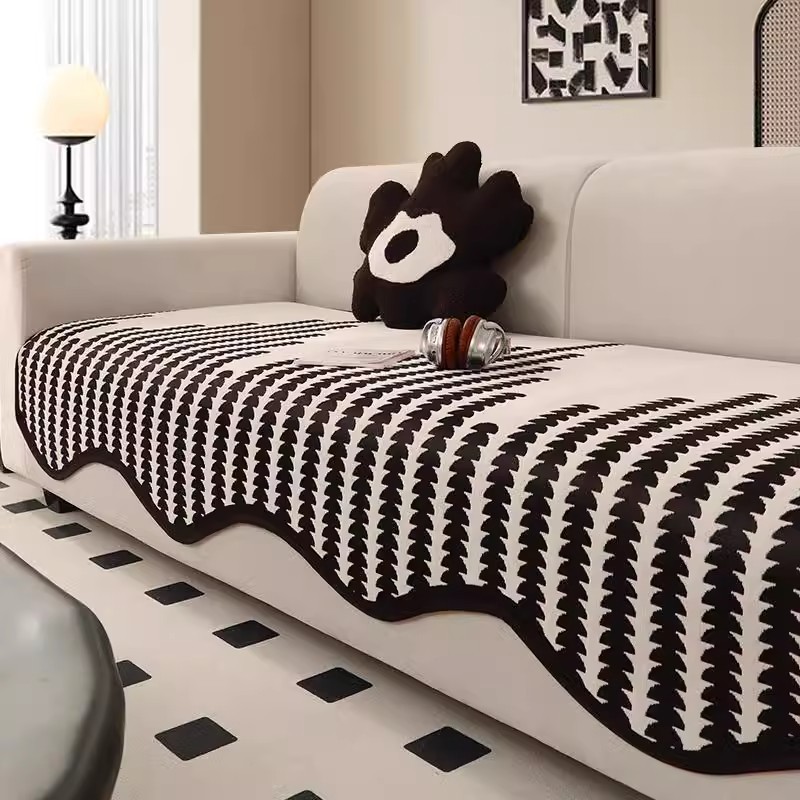 Special-Shaped Lace Fashion Sofa Cushion Simple Modern Non-Slip Cushion American Light Luxury Style High-End Sofa Towel