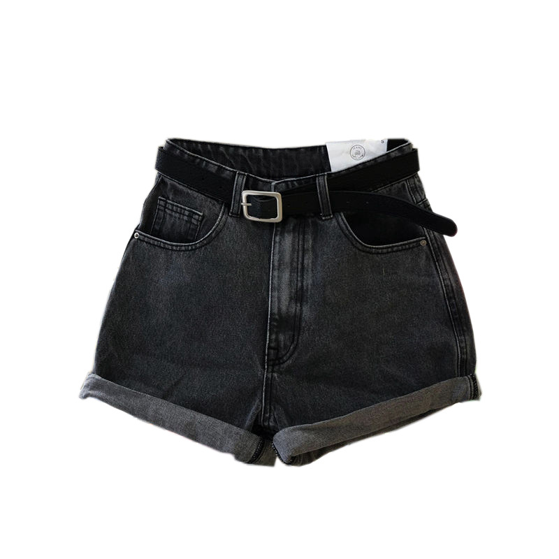 Picture of Summer 2022 new Korean style high waist Denim shorts women's loose slimming curling wide leg A- line hot pants ins fashion