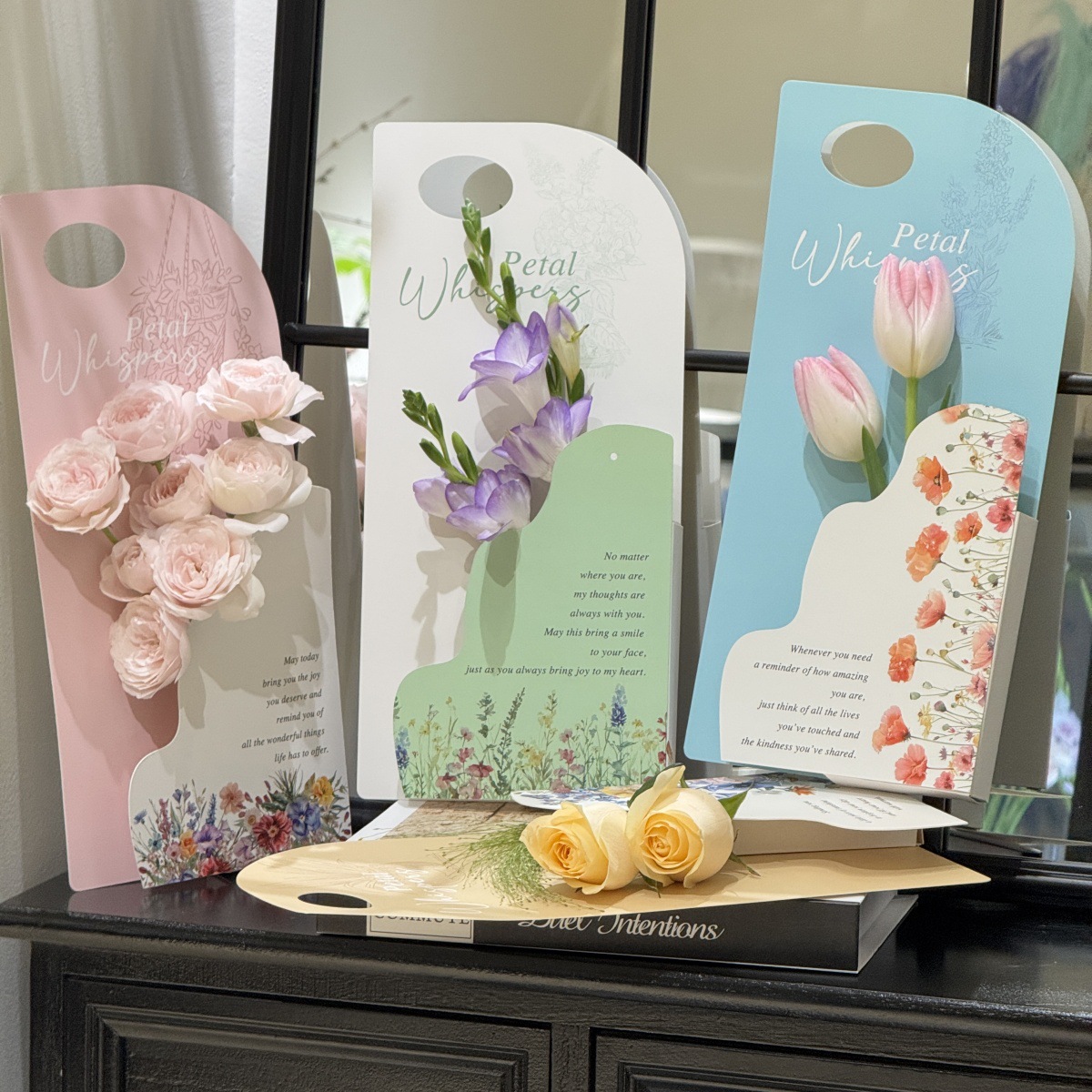 Flower Tote Bag Teacher's Day Portable Flower Basket Paper Flower Arrangement Box Flower Shop Supplies Portable Flower Bag Flower Box