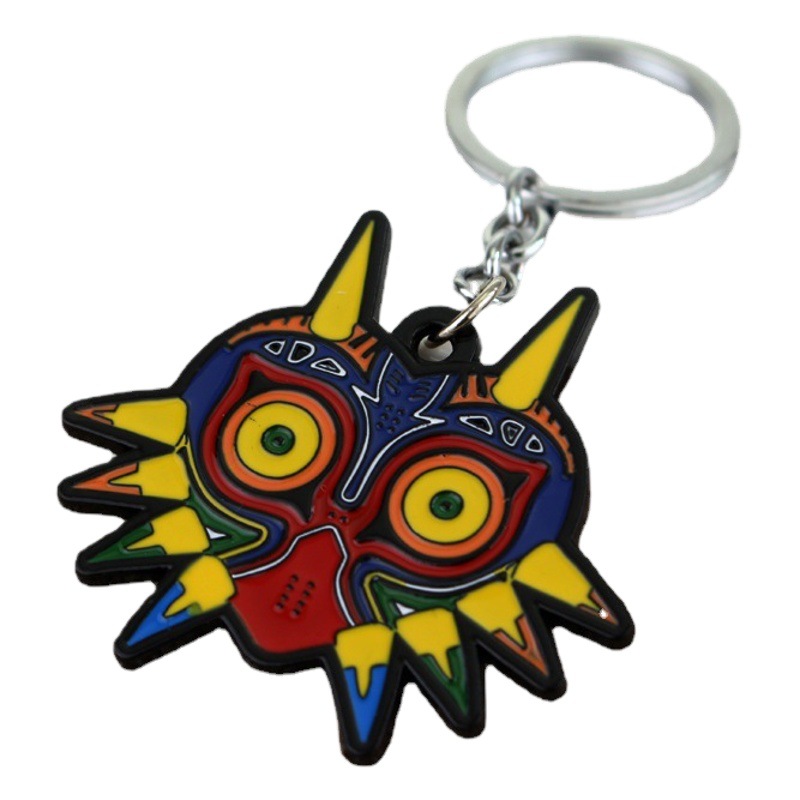 Game peripheral accessories The Legend of Zelda Black Owl Logo Metal Keychain Pendant Stall Wholesale