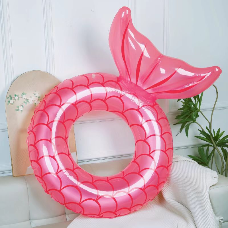 Picture of Factory hot-selling inflatable swimming ring swimming ring thickened adult floating ring letter Bai shell swimming ring