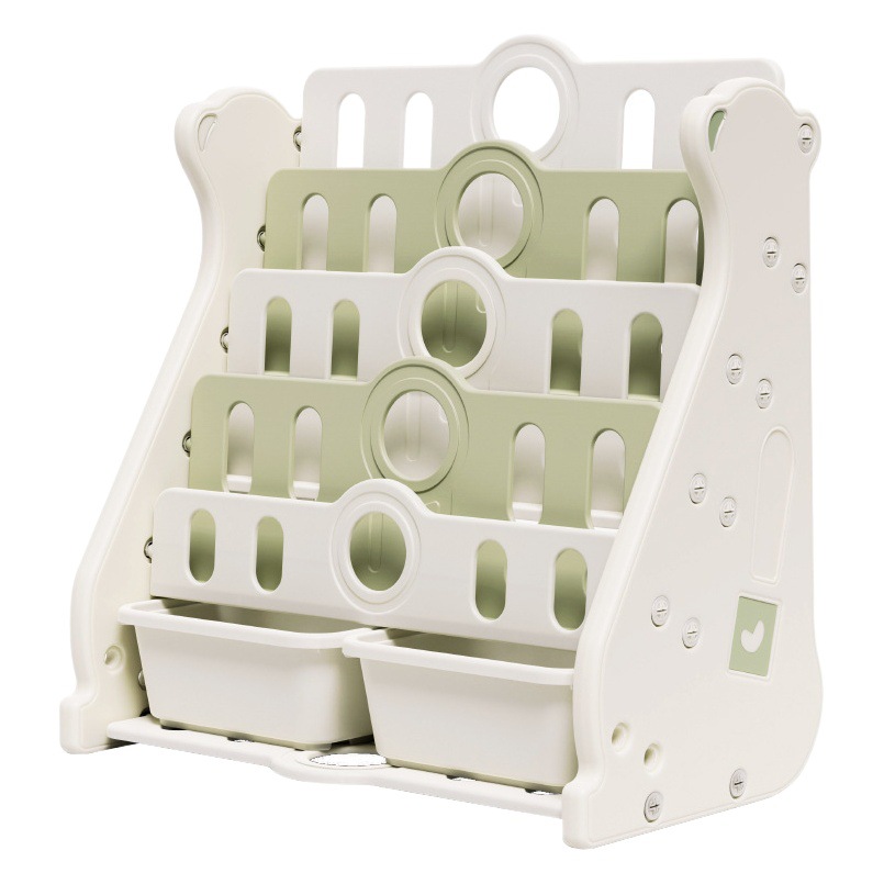 Children's Bookshelf Picture Book Rack Baby Toy Storage Rack Bookcase Two-in-One Floor Children's Household Storage Rack