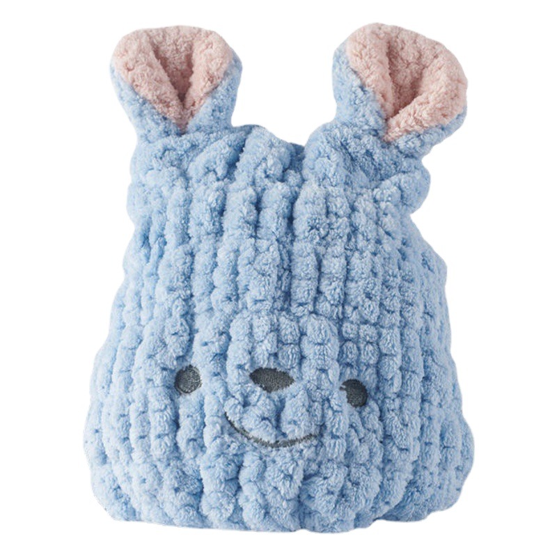 Children's Dry Hair Cap Super Absorbent Quick-drying Hood Baby Shower Cap Thickened Towel Pineapple Pig Thick Baby Girl