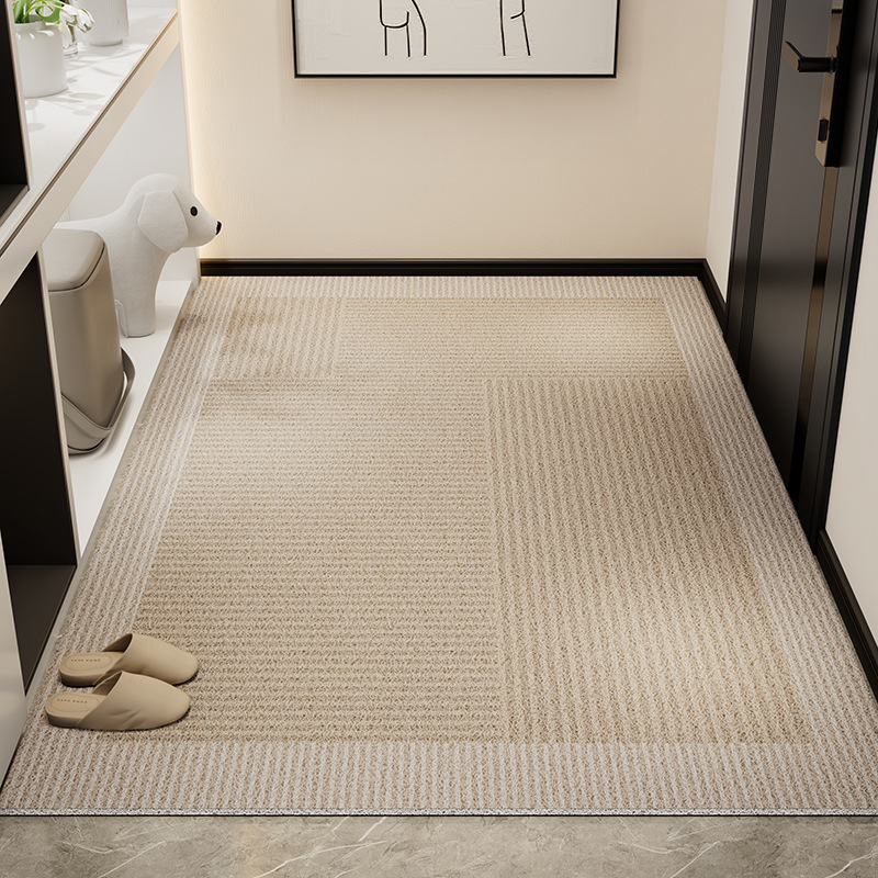 Picture of Light Luxury High-end Door Floor Mat Dirt-resistant Wear-resistant Anti-slip Mat Household Tailable Mud Scraping Silk Ring Floor Mat