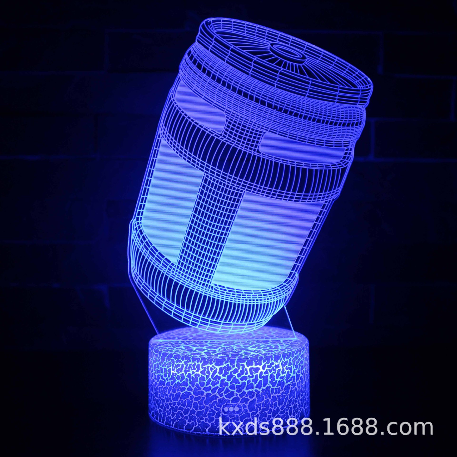 Picture of Kaixing Cross-border Exclusive Fortress Night Game Series 3D Nightlight LED Colorful Touch Remote Control Creative Table Lamp