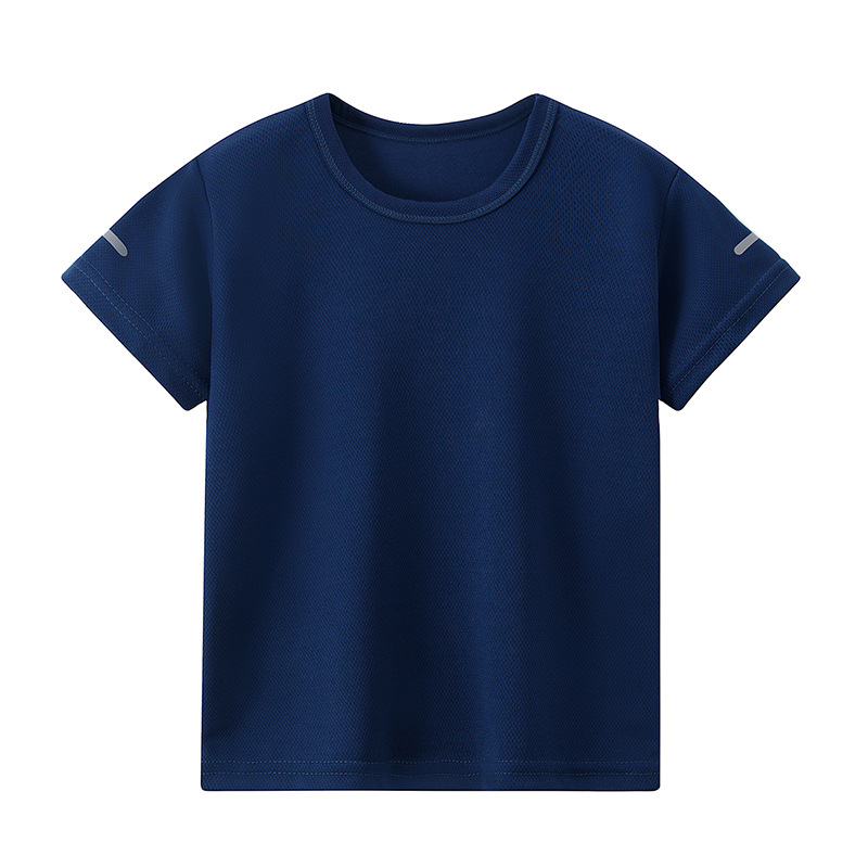 Picture of Overseas Cross-border Summer Children Parent-child Short-sleeved Children to Teenagers Multi-size Boys Quick-drying Sports T-shirt Big Children