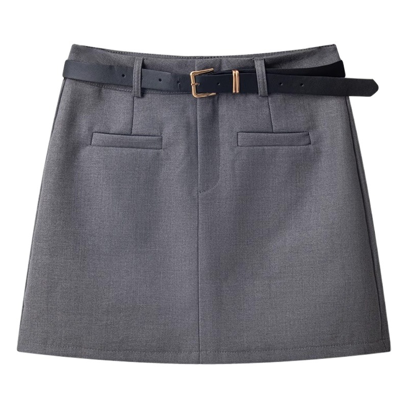 Design sheath skirt for women 2024 spring new sexy hot girl A- line skirt high waist slimming elegant skirt