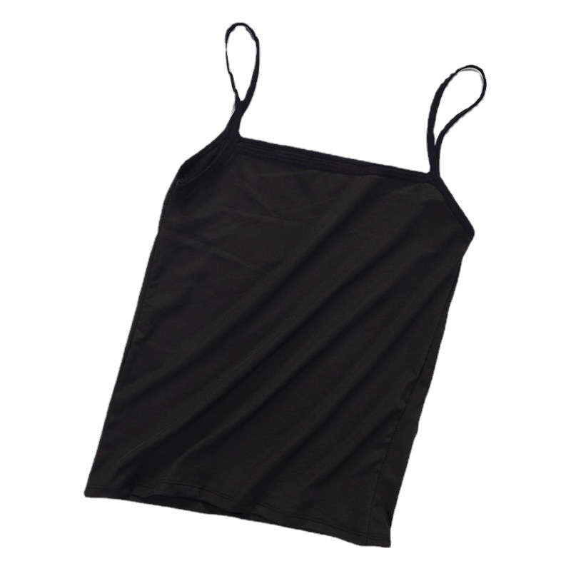Picture of 2022 Spring and Summer Camisole Women's Solid Color Outer Wear Running Amount Inner Wear Sexy Small Camisole Base Shirt Women Factory Wholesale