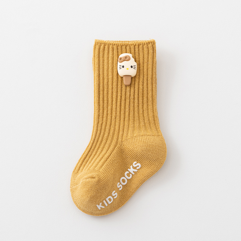Picture of Newborn baby socks class a cotton spring and autumn non-slip boys and girls baby cartoon doll tube floor socks wholesale 1