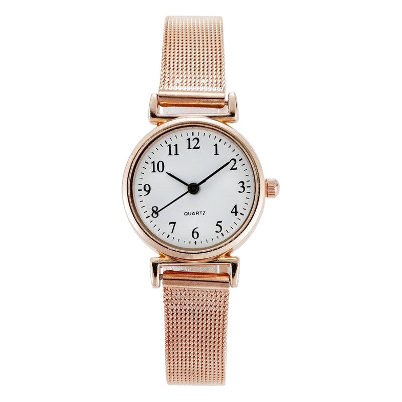 ins style Minority literary school female students Korean version simple trend watch temperament College wind mesh belt women's table