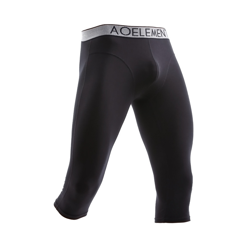 Picture of Men's Anti-wear Leg Sports Long Leg Panties Cropped Panties Men's Quick-drying Boxers Running Long Boxers