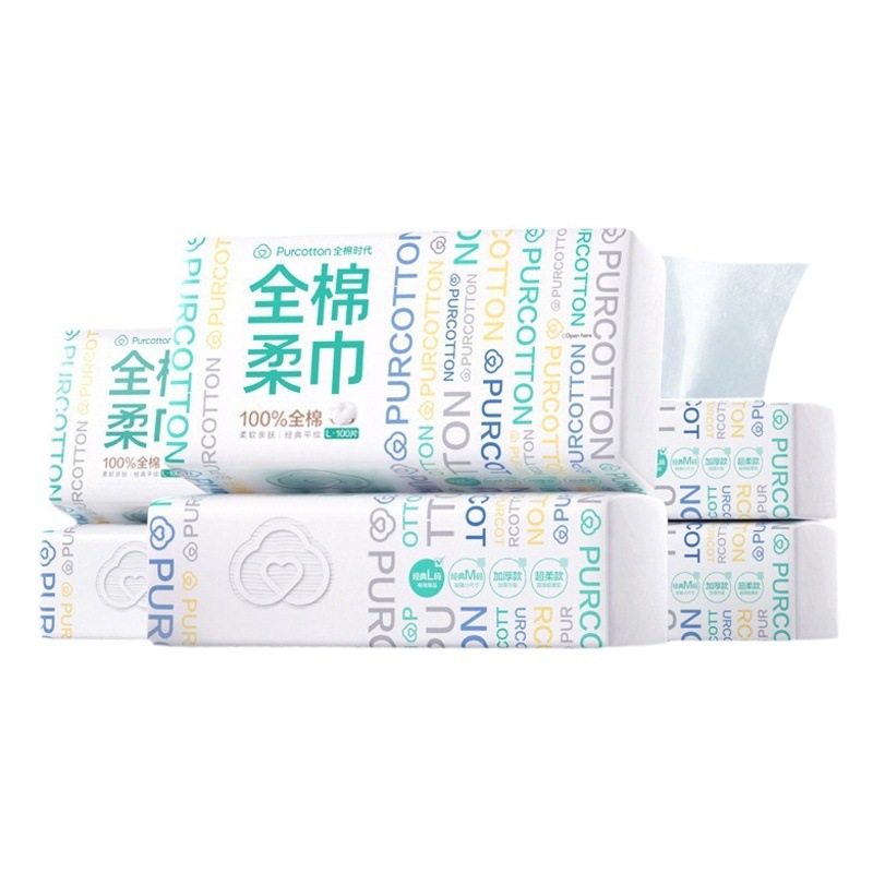 All Cotton Age Disposable Face Wash Towel Plus Size L Baby Cotton Soft Towel Dry and Wet with 4 Litres 2400 Smoke Face Wash Towel