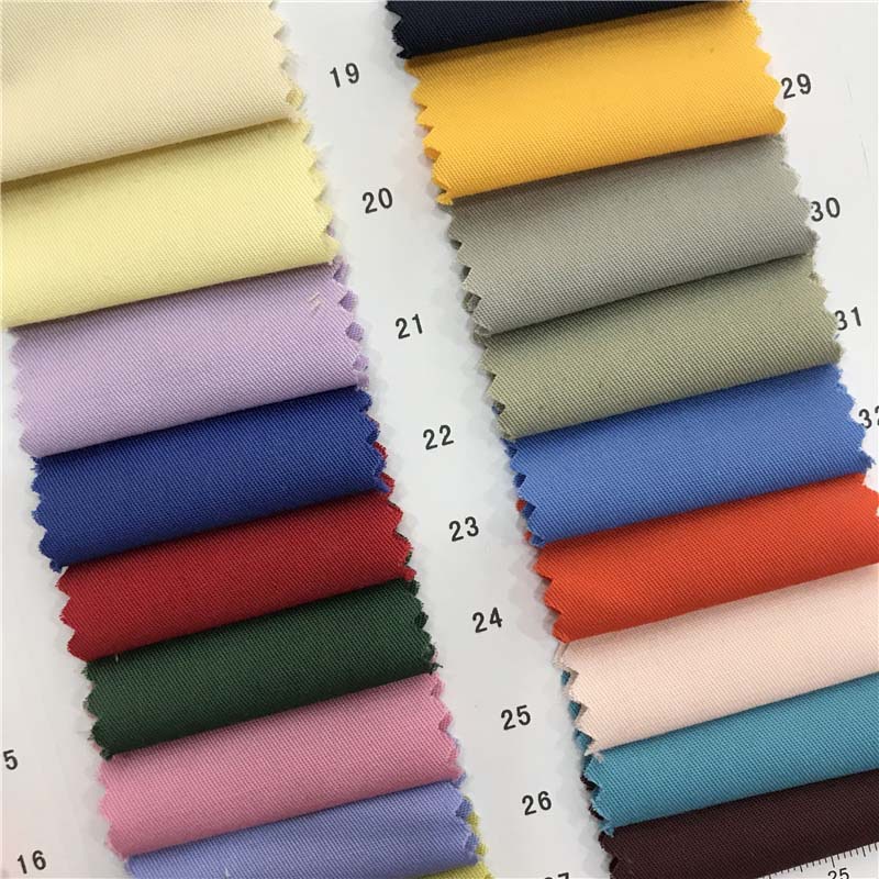 Polyester cotton wash water 143 colors spot supply factory direct shirt fabric 334595