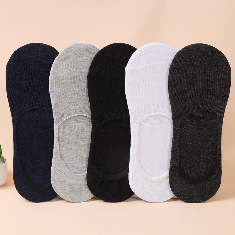 200 needle cross-border socks men's cotton summer men's boat socks do not fall with shallow mouth invisible summer socks stall wholesale