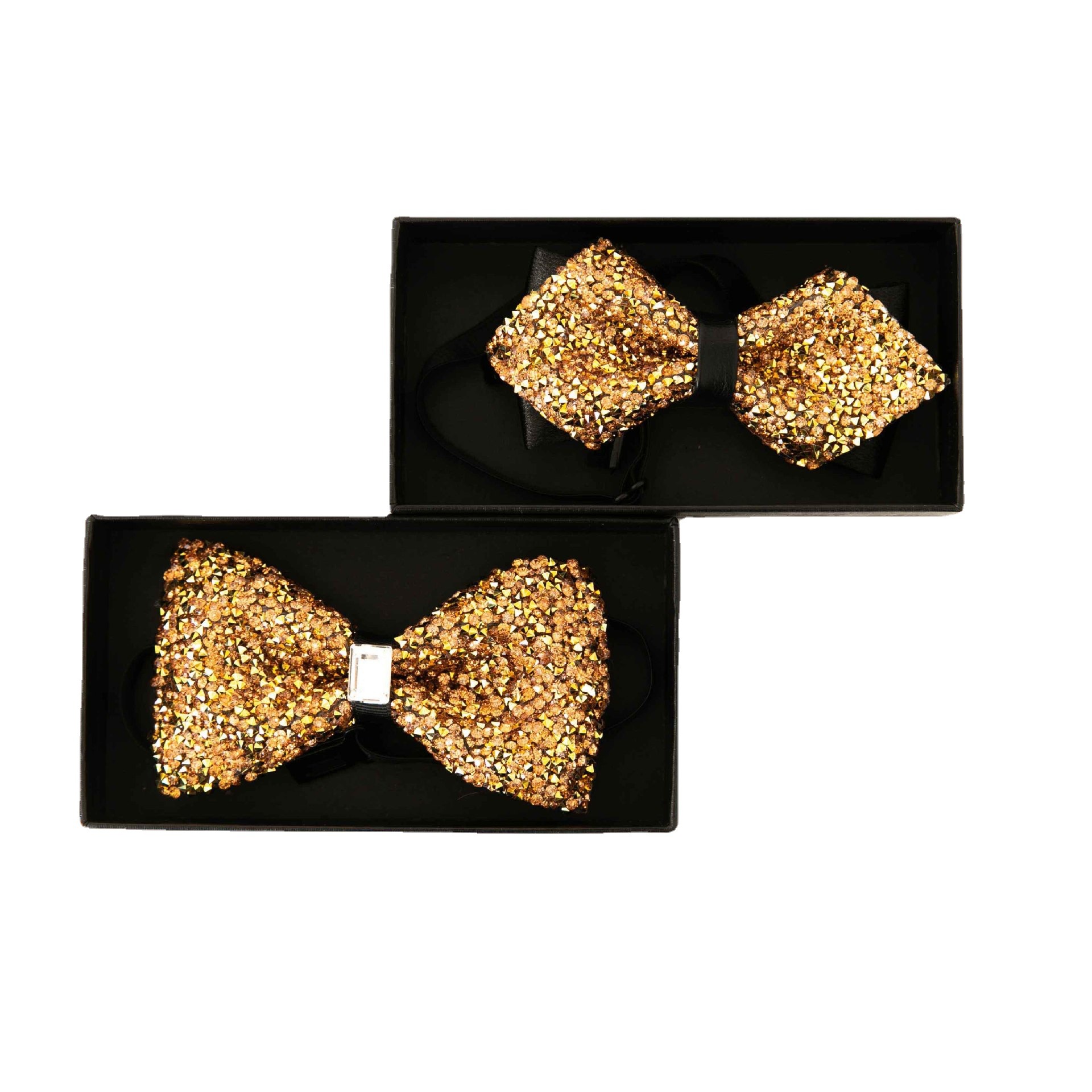 Picture of Pointed Boxer Bow Tie Men's Wedding Wedding Bridegroom Shirt Brothers British 3D Crystal Fashion Wine Red