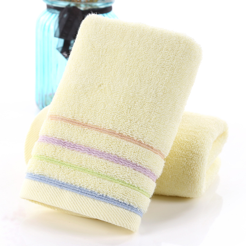 Picture of Towel factory wholesale household thickened cotton face towel checkered cotton towel gift embroidered logo