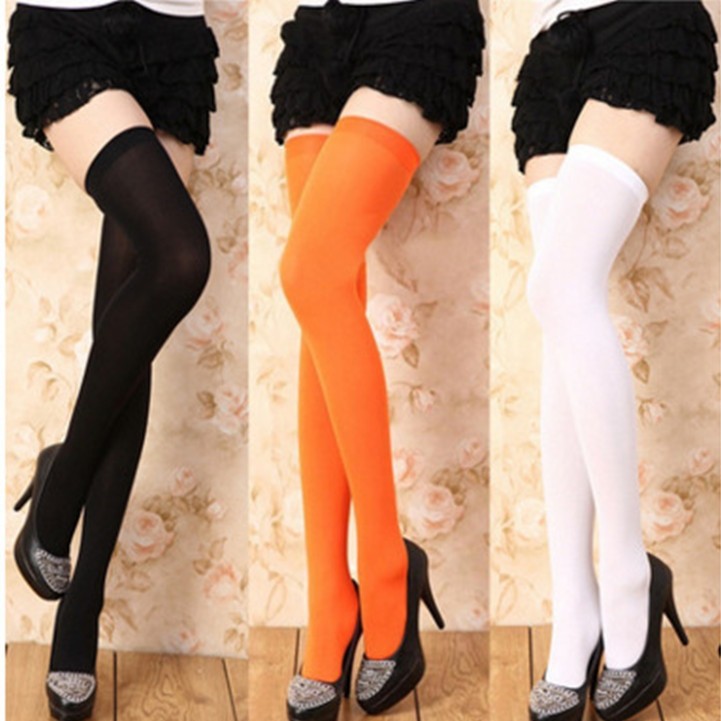 JK Japanese Velvet Over-the-Knee Socks Student Thigh Socks Mid-high Stockings Plus Stockings Spring and Autumn Women's High Stockings
