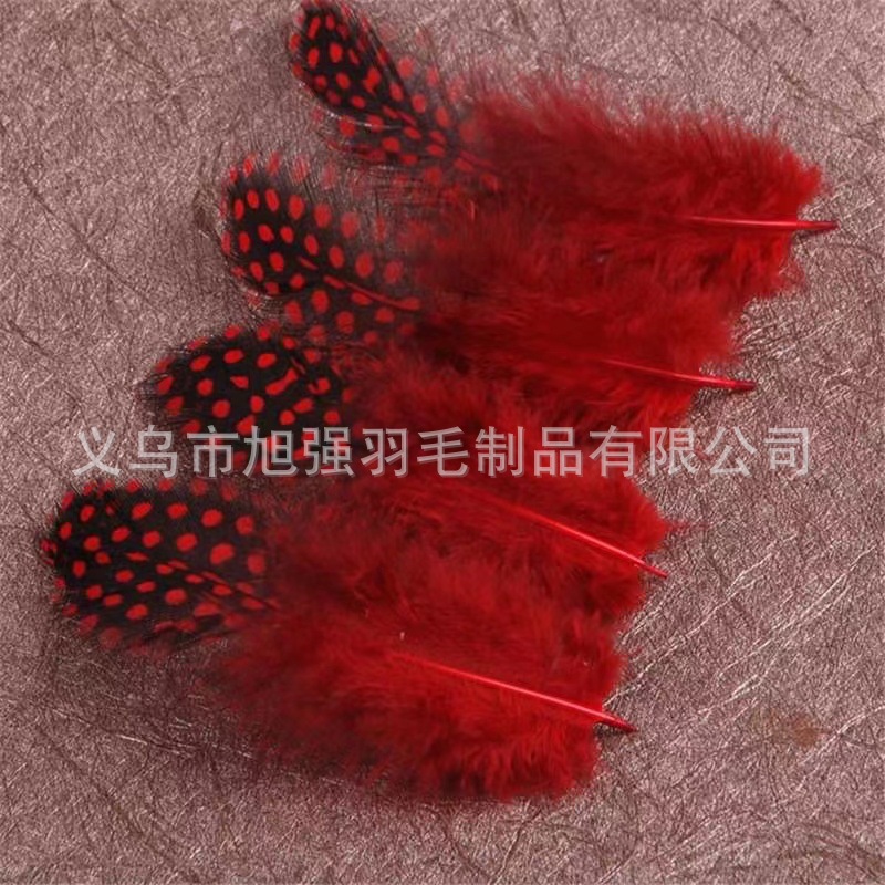 Picture of Factory Wholesale Pearl Chicken Feather Color Pearl Feather Spot Headwear Accessories Bohemian Bobo Ball Filler