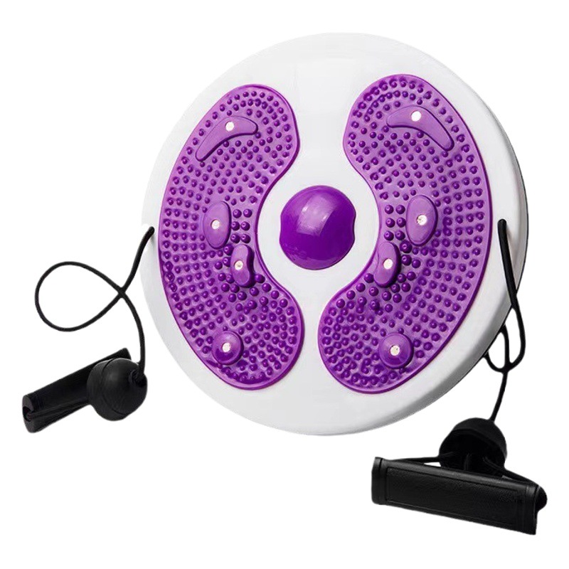 Crescent Waist Twisting Disc Fitness Equipment Twisting Machine Half-Moon Pull Rope Magnet Turntable Rotating Waist Twisting Disc Machine Dancing Disc
