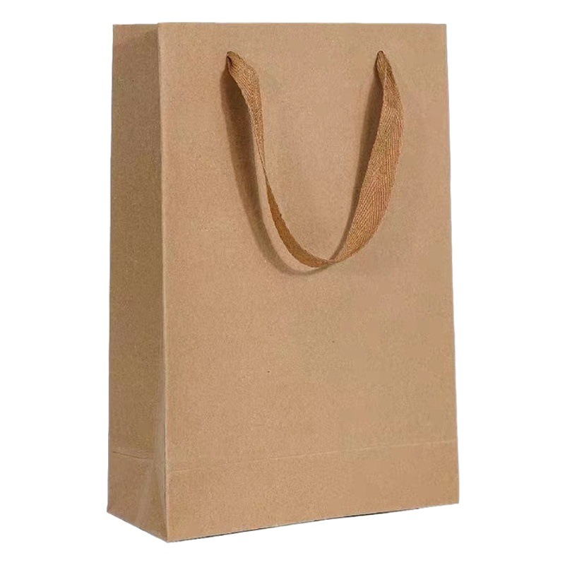 High-end clothing store Kraft paper bag universal gift bag birthday gift tote bag milk tea baking take-out packaging bag