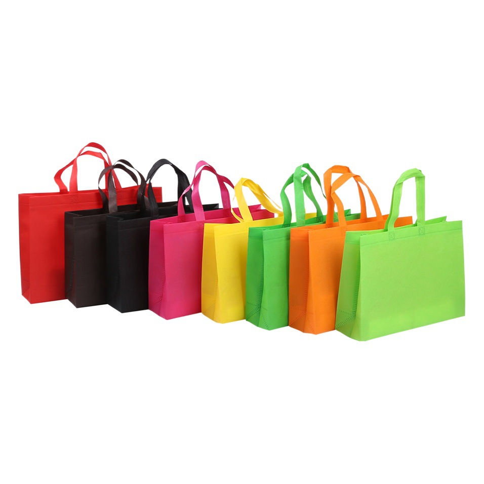 Spot coated non-woven bag custom training advertising clothing shopping gift bag tote bag with urgent printing logo