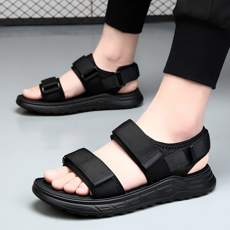 Men's Sandals Fashionable 2025 Summer Outdoor Sports Casual Beach Shoes Boys Non-slip Sandals for Driving